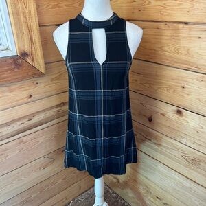 Gentle Fawn Black and White Plaid Dress Twee Prep Womens size XS
